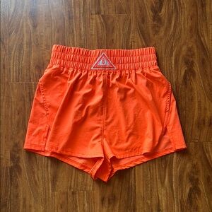 Bright Orange Free People Athletic Shorts